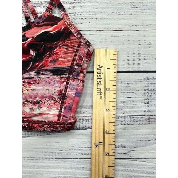 Lululemon Womens Lighten Up Sports Bra Strappy Stretch Yoga Gym Active Size 4 - Picture 5 of 6